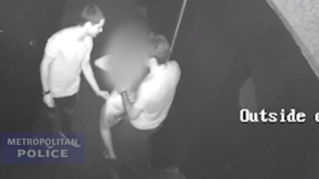 CCTV shows men with drunk victim