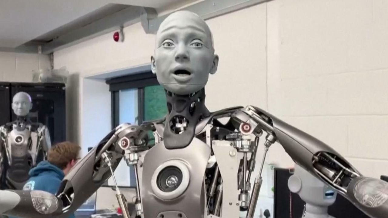Video: £100k Robot displays life-like facial expressions and 'could go to  meetings' | Science & Tech News | Sky News
