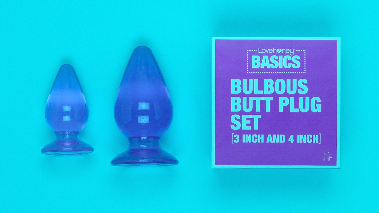 Lovehoney Basics Bulbous Butt Plug Set (2 Piece) - Lovehoney US