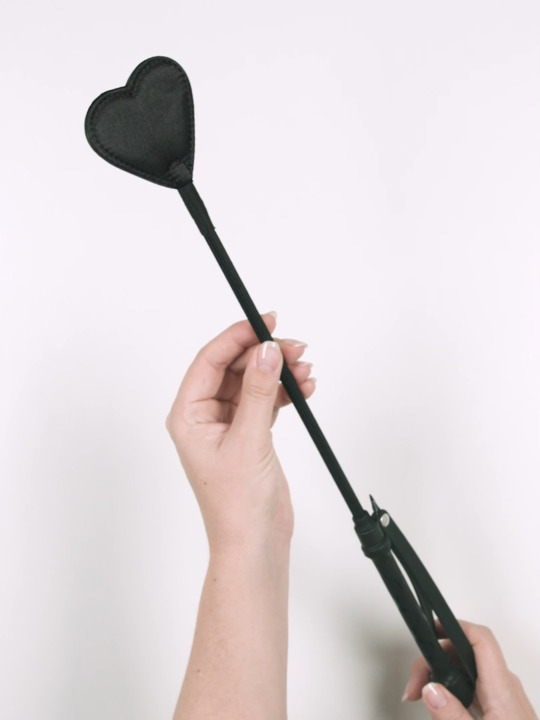 Lovehoney Black Heart Riding Crop