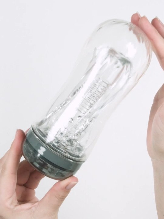Lovehoney Heads Up Clear Textured Stroker Cup
