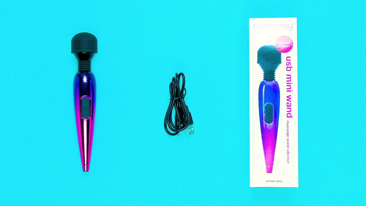 Lovehoney Deluxe Rechargeable Mini Metallic Massage Wand Vibrator -  Lovehoney US