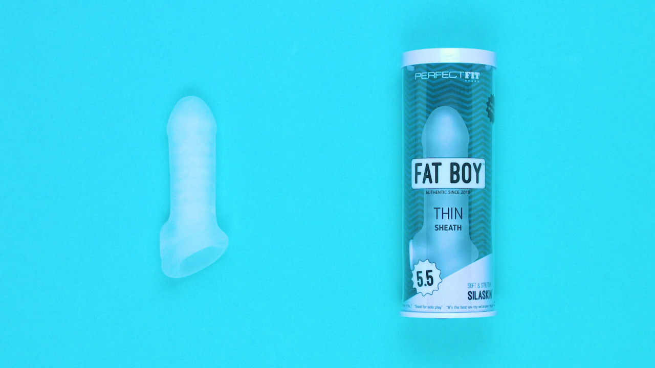 Perfect Fit Fat Boy Thin Textured Penis Extender with Ball Loop - Lovehoney  NZ