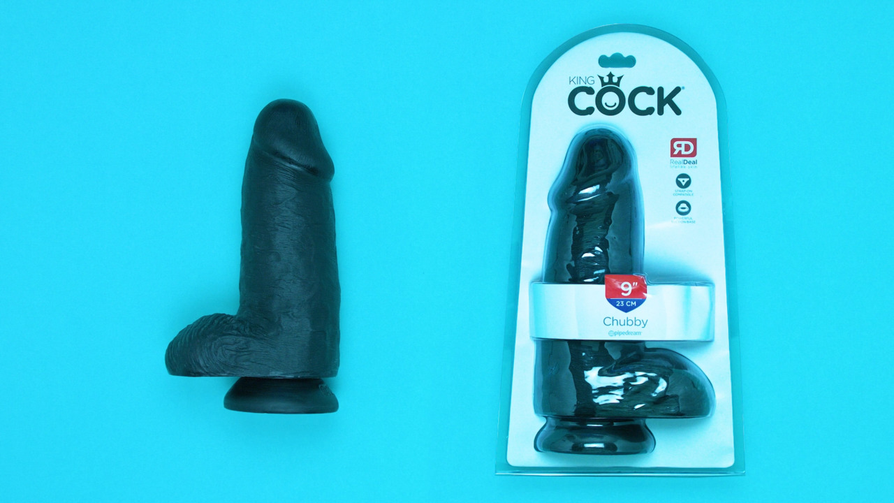 King Cock Mega Chubby Realistic Black Suction Cup Dildo 7 Inch - Lovehoney  US