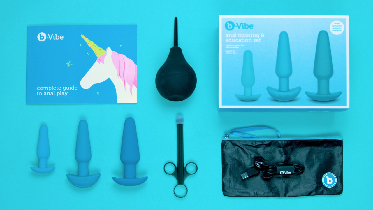 b-Vibe Rechargeable Anal Training and Education Butt Plug Set (5 Piece) -  Lovehoney