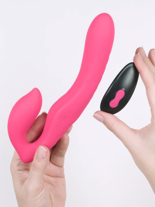 Lovehoney Double Down Rechargeable Remote Control Vibrating Strapless Strap-On 