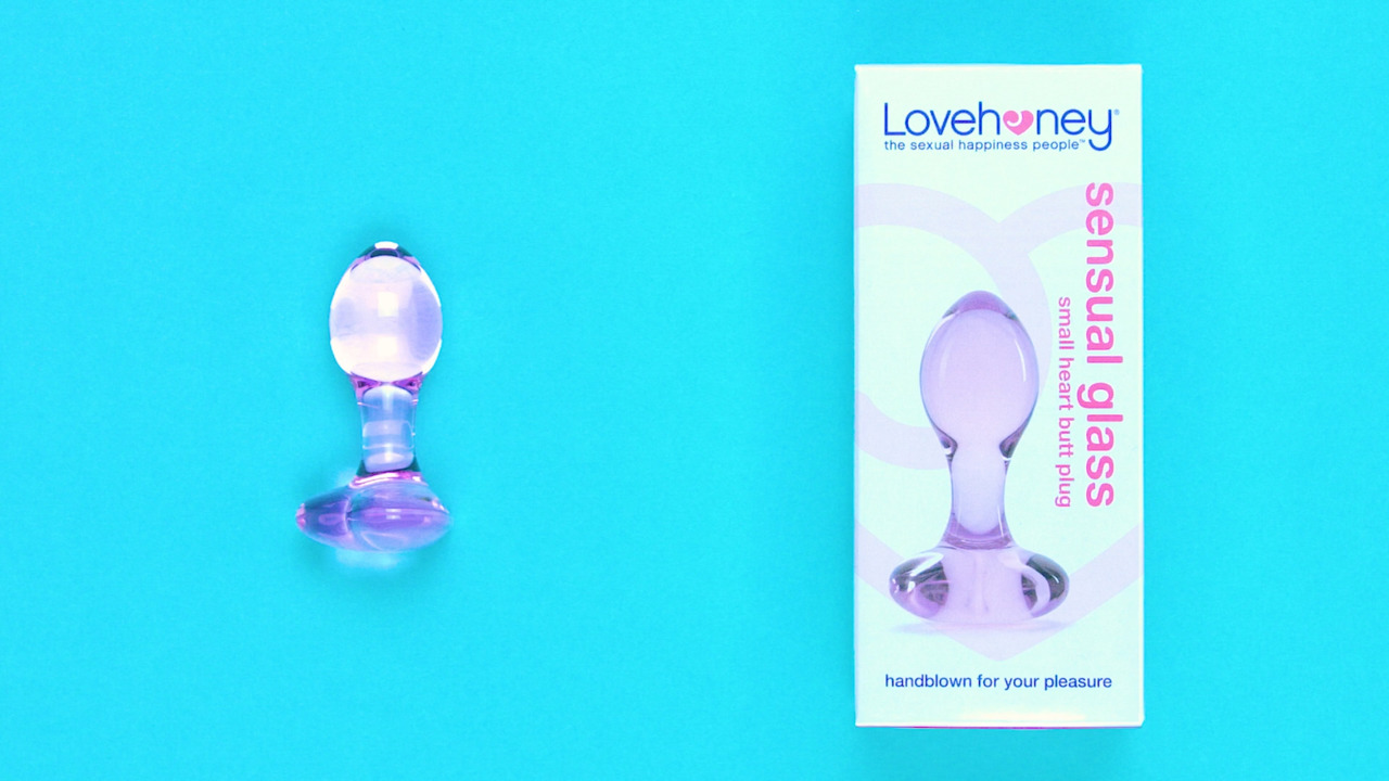 Lovehoney Small Heart Glass Butt Plug 3 Inch - Lovehoney US