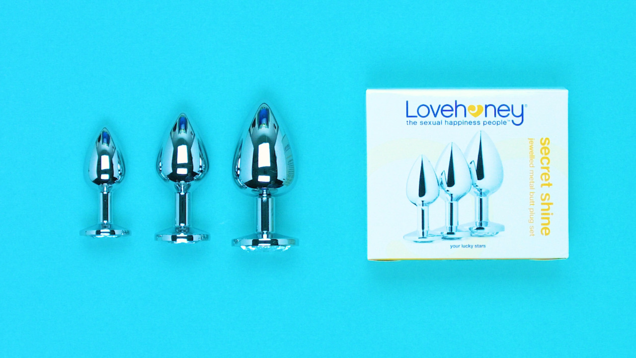 Lovehoney Jeweled Metal Butt Plug Set (3 Piece) - Lovehoney US