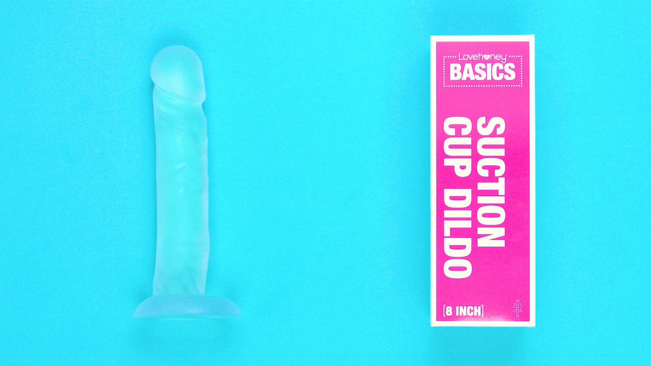 BASICS Clear Suction Cup Dildo 8 Inch Lovehoney CA