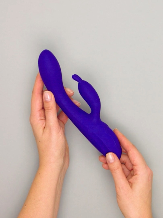 lovehoney glow bunny rechargeable warming and cooling rabbit vibrator Whirlwind main image 0
