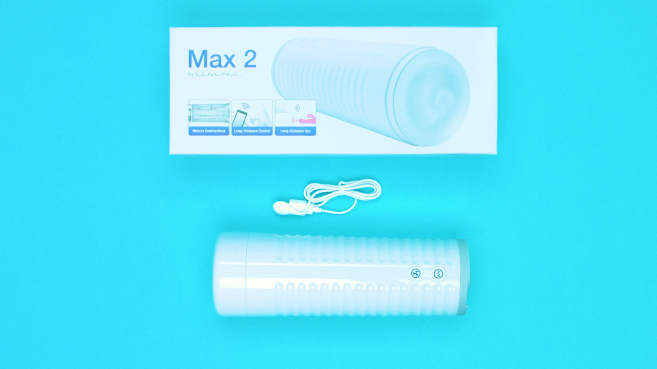 Lovense Max 2 App Controlled Rechargeable Vibrating Male Masturbator -  Lovehoney