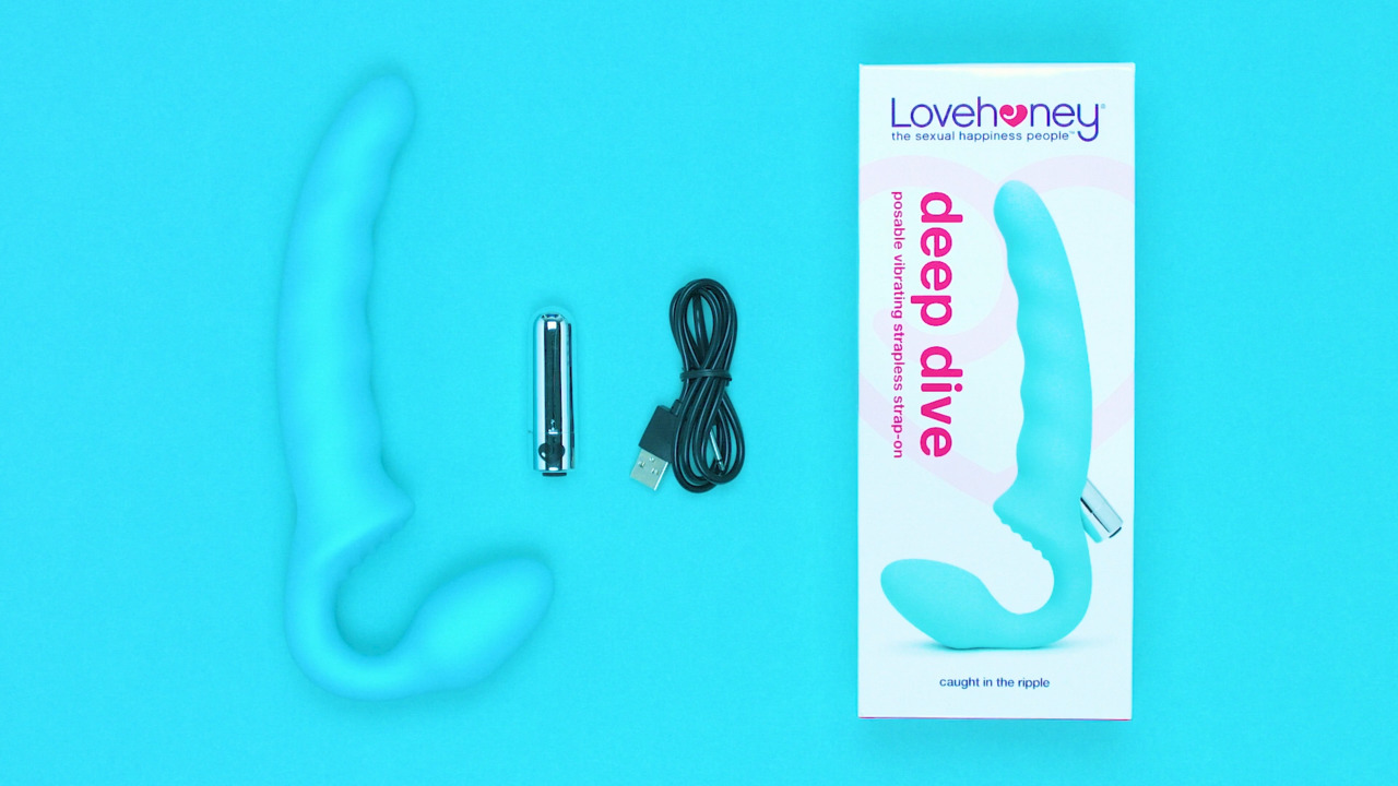 Lovehoney Posable Rechargeable Vibrating Strapless Strap-On - Lovehoney US