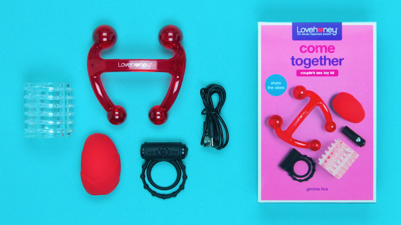 Lovehoney Come Together Rechargeable Sex Toy Kit 5 Piece