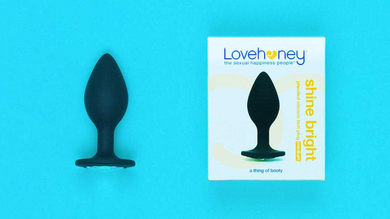 Lovehoney Jewelled Silicone Medium Butt Plug 3.5 Inch - Lovehoney US