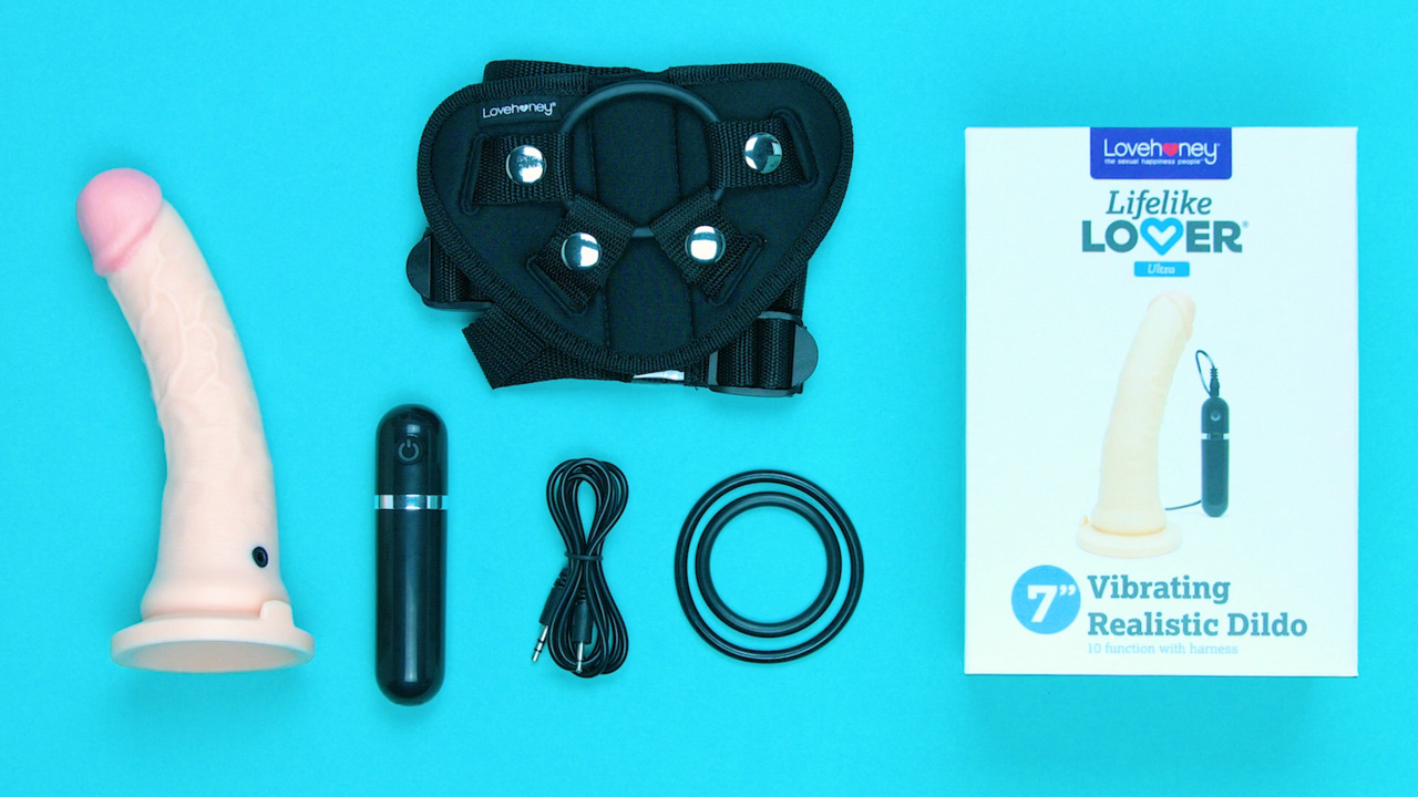 Lifelike Lover Ultra Realistic Dildo Vibrator Harness Kit 7 Inch -  Lovehoney US