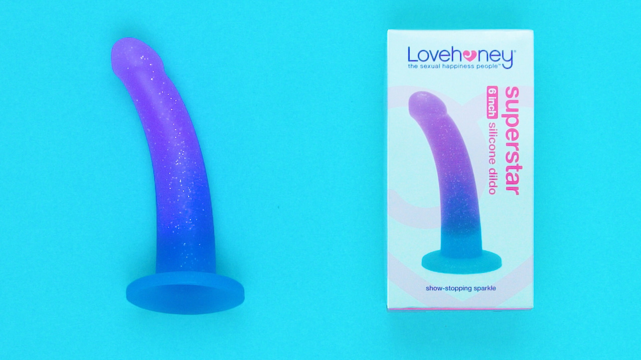 Lovehoney Glitter Silicone Dildo 6 Inch - Lovehoney US