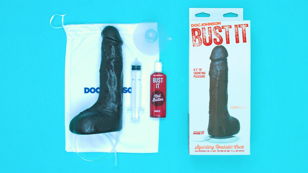 Doc Johnson Bust It Ejaculating Dildo with Vac-U-Lock 7 Inch - Lovehoney US