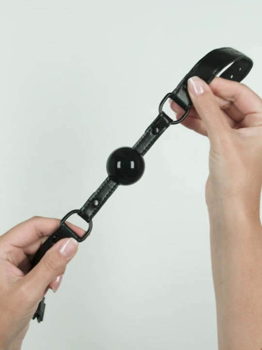 Bondage Boutique Faux Leather Small Ball Gag