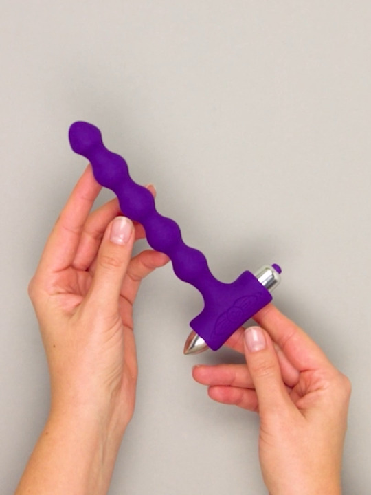 Rocks Off Petite Sensations Purple Vibrating Anal Beads Rocks Off Petite Sensations Purple Vibrating Anal Beads