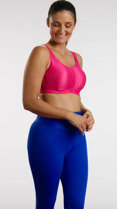 Prima Donna Wired Sports Bra - The Game in Electric Blue & Pink