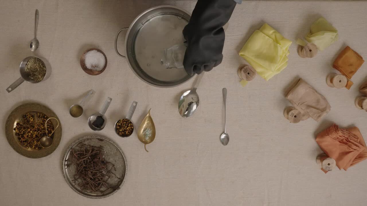  Mordanting & preparing the dye