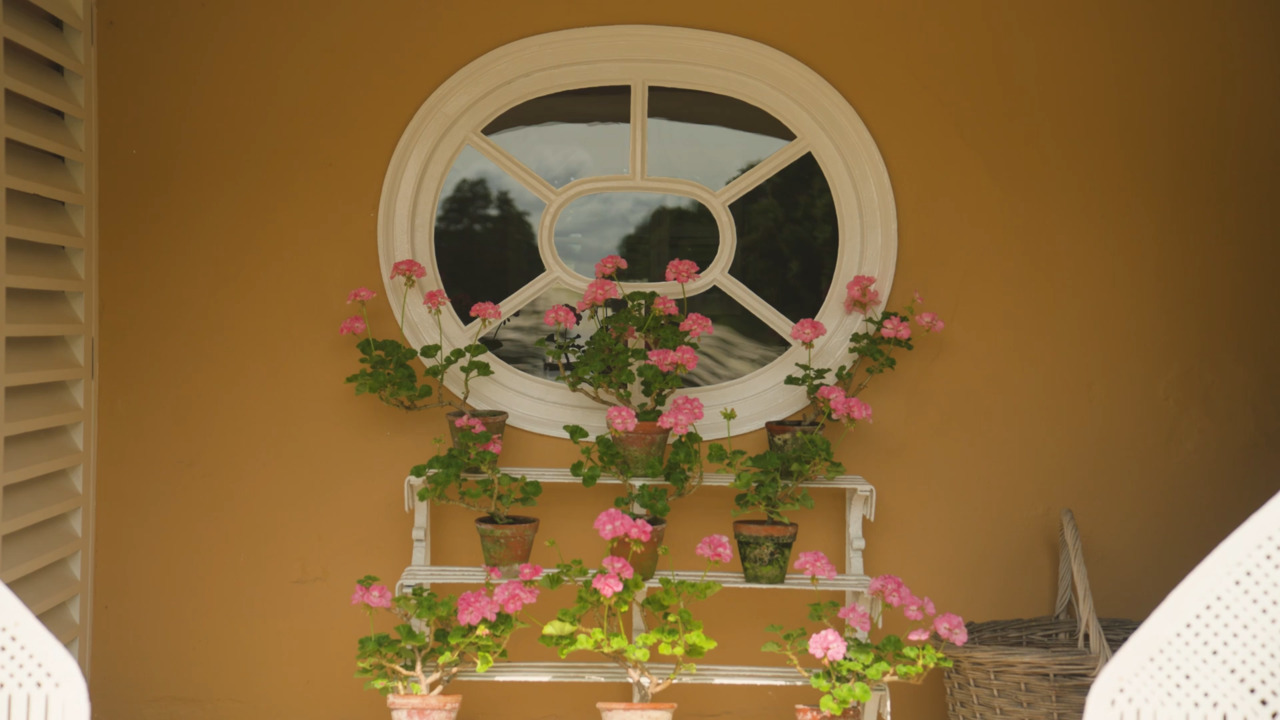 The porch and entrance hallway