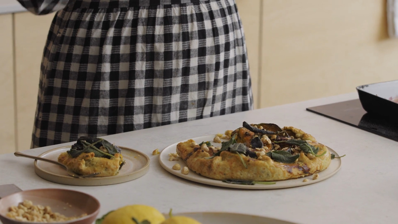 Roast squash, mascarpone and crispy sage galette - part 2