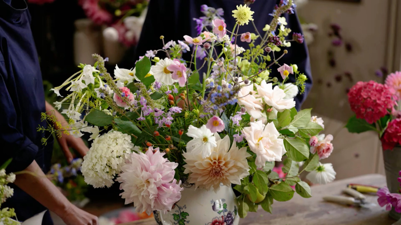 An arrangement using autumn favourites 