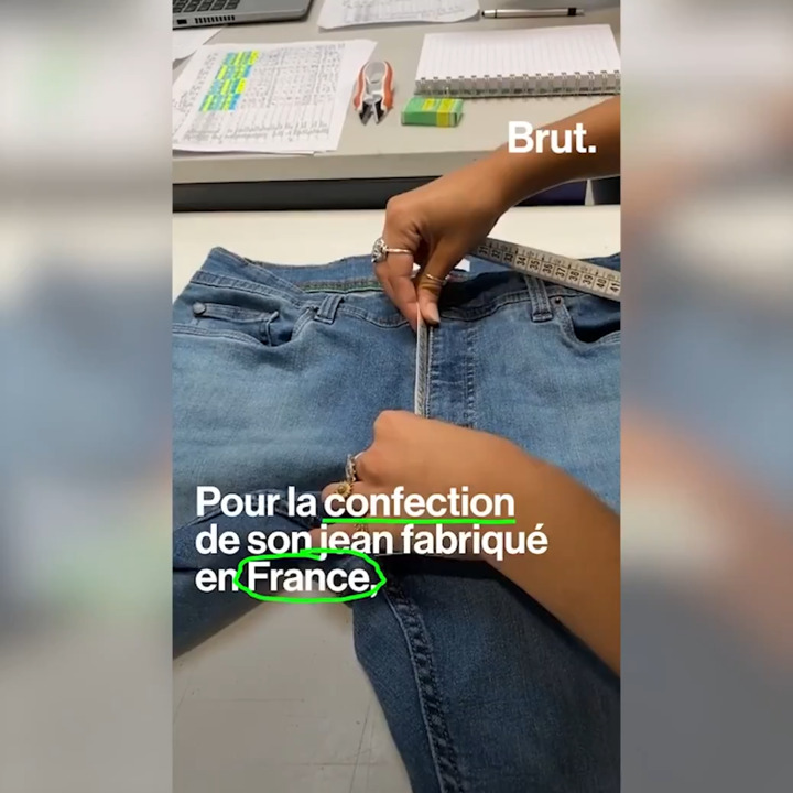 Jean fabriqué en France toile 100% recyclée