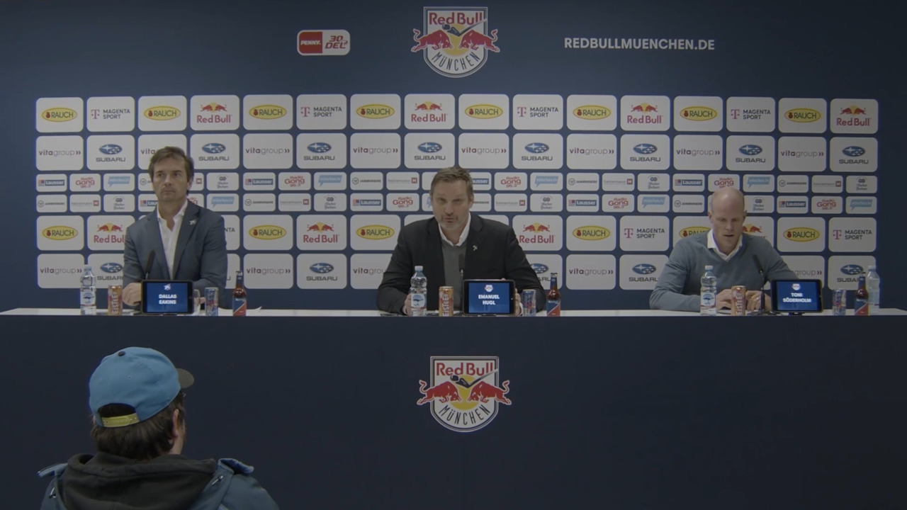 Pressekonferenz: Red Bull München vs. Adler Mannheim (02.01.2024)