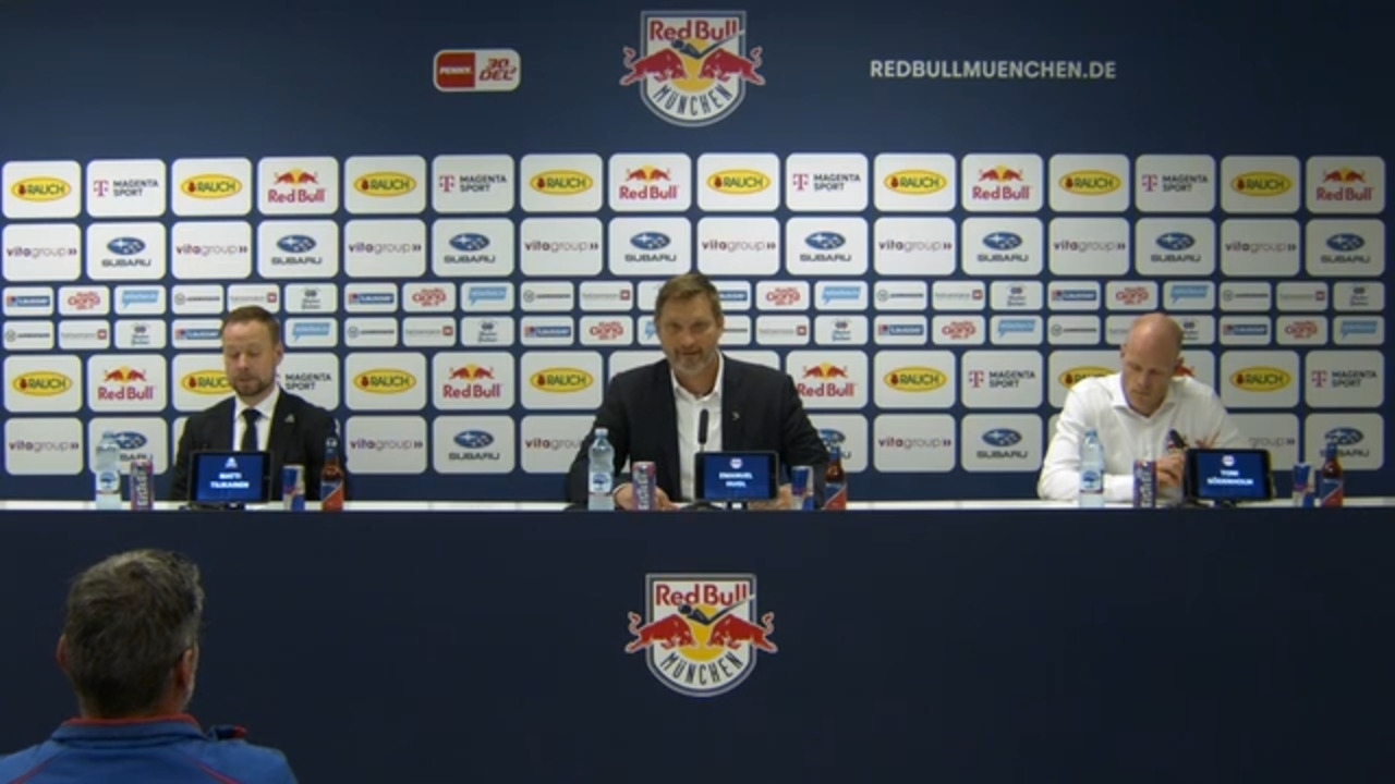 Pressekonferenz: Red Bull München vs. Löwen Frankfurt (01.10.2023)