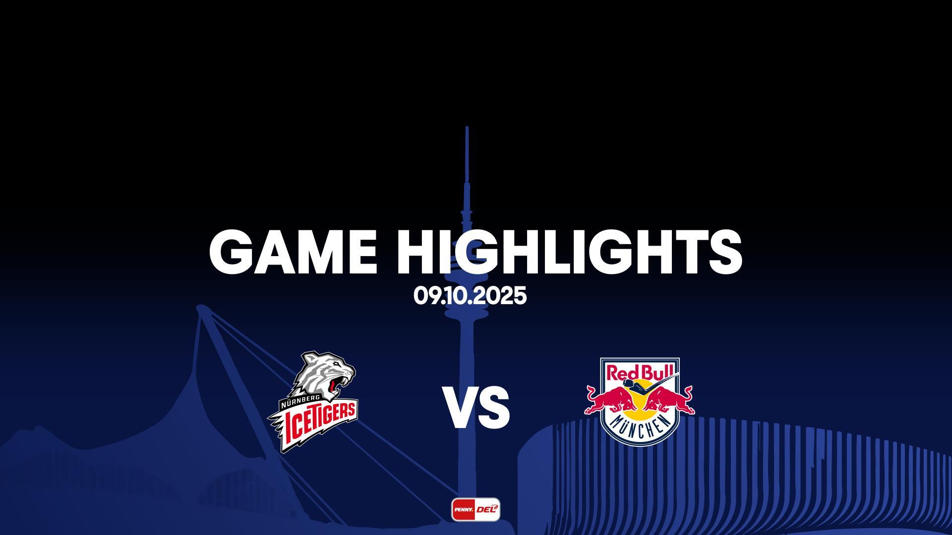 Highlights: Nürnberg Ice Tigers vs. EHC Red Bull München (09.10.2025)