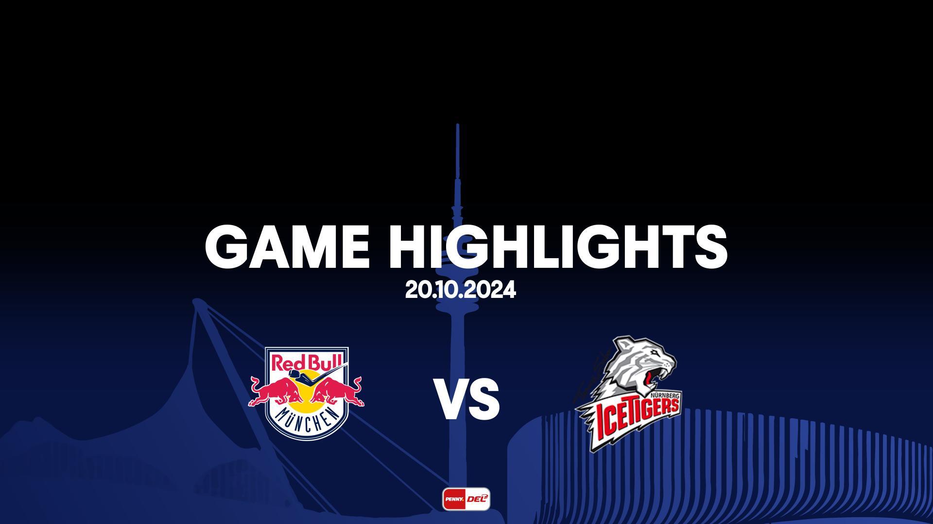 Highlights: EHC Red Bull München vs. Nürnberg Ice Tigers (20.10.2024) 