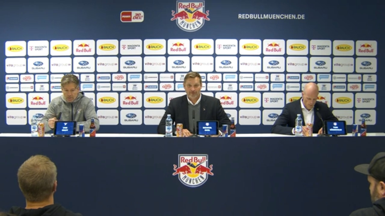Pressekonferenz: Red Bull MÃ¼nchen vs. KÃ¶lner Haie (22.09.2023)
