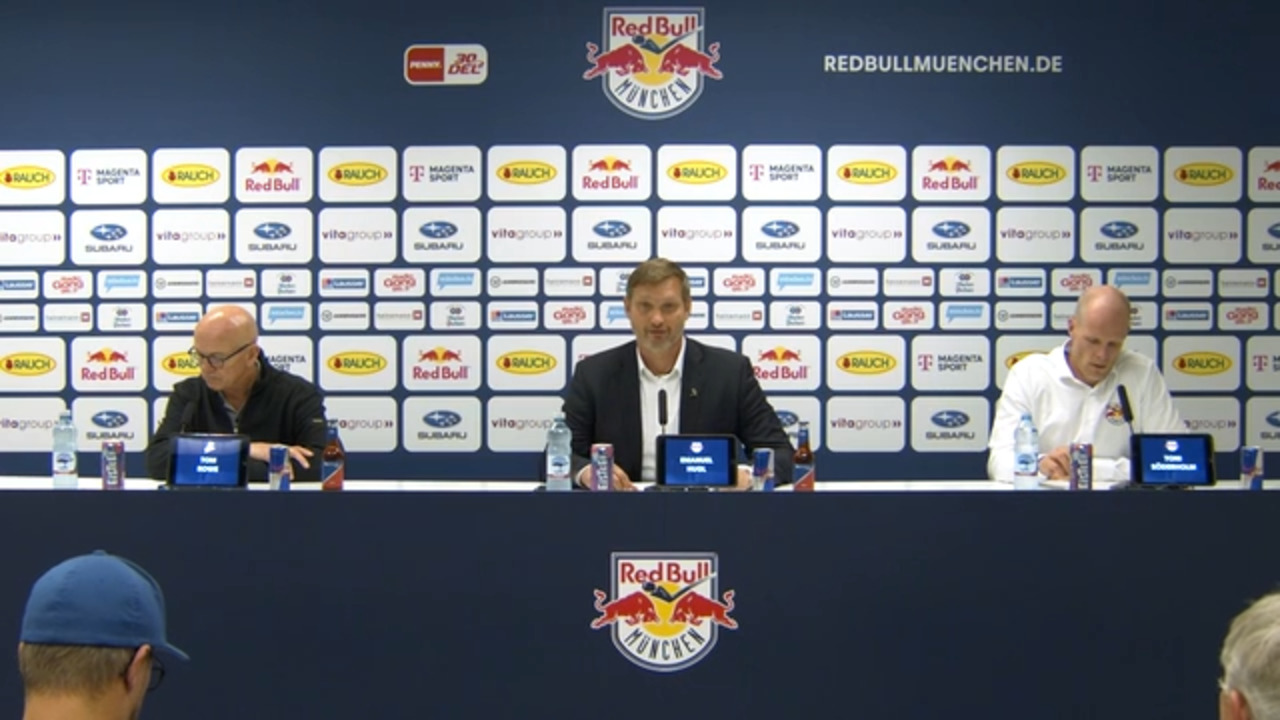 Pressekonferenz: Red Bull München vs. Nürnberg Ice Tigers (03.10.2023)