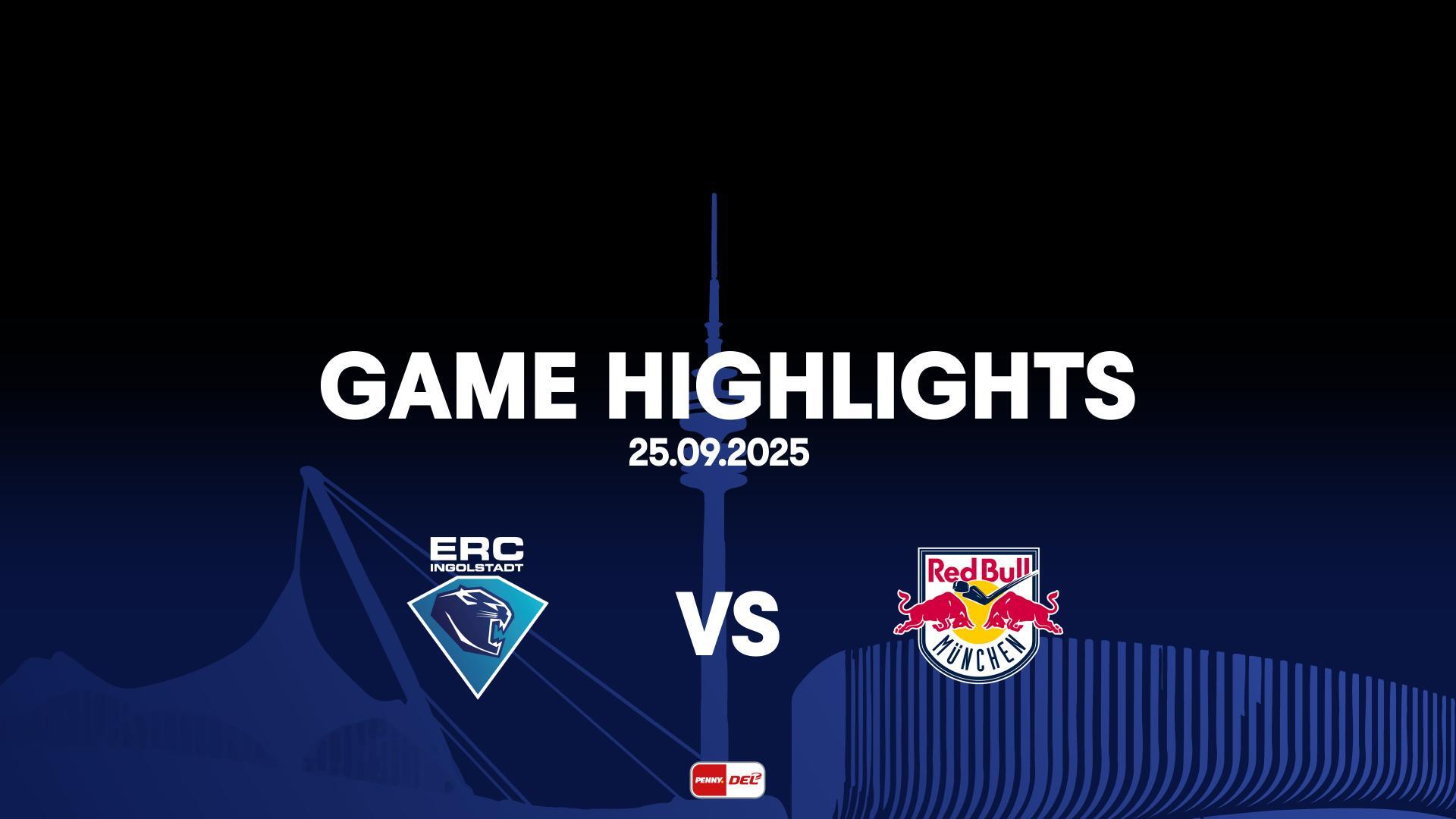 Highlights: ERC Ingolstadt vs. EHC Red Bull München (September 25, 2025)