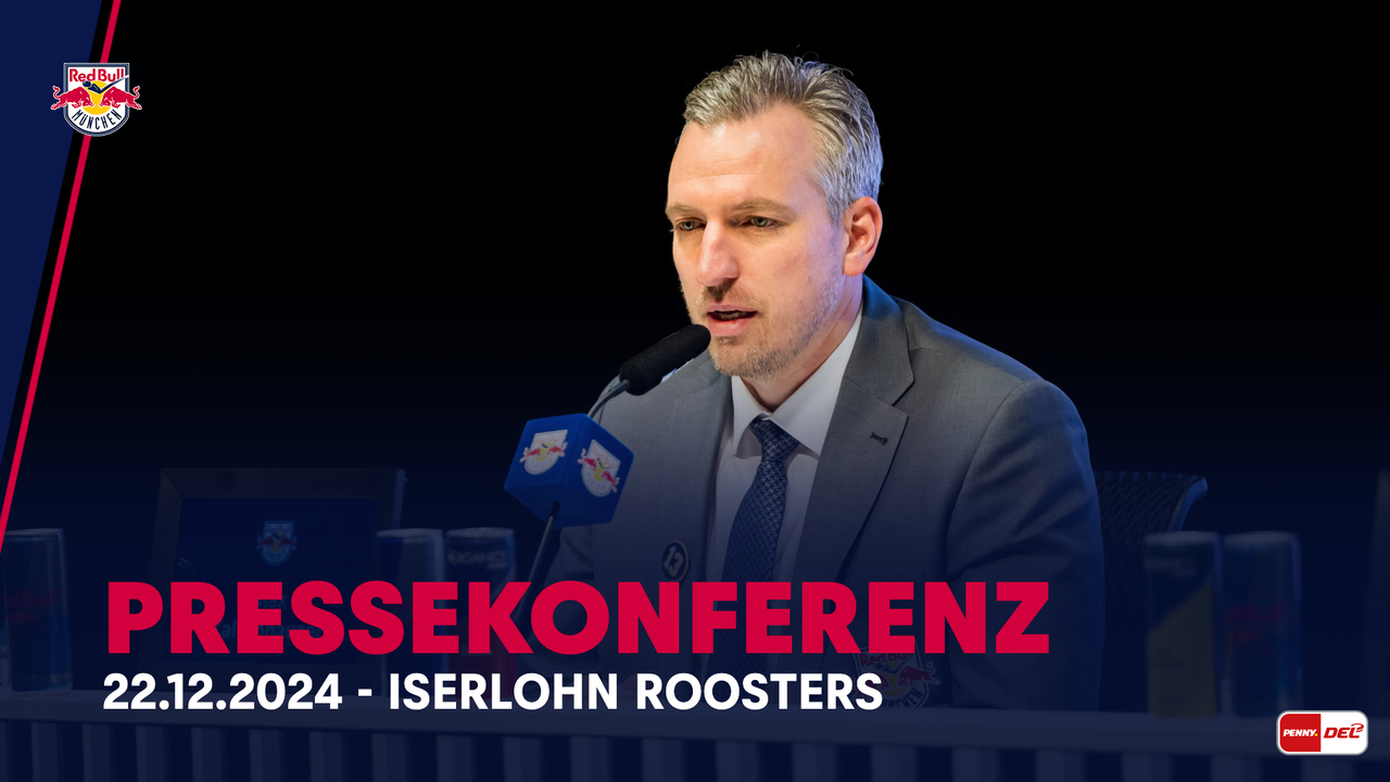 Pressekonferenz: EHC Red Bull München vs. Iserlohn Roosters (22.12.2024)