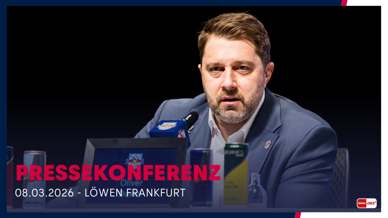 Pressekonferenz: EHC Red Bull München vs. Löwen Frankfurt (08.03.2026)