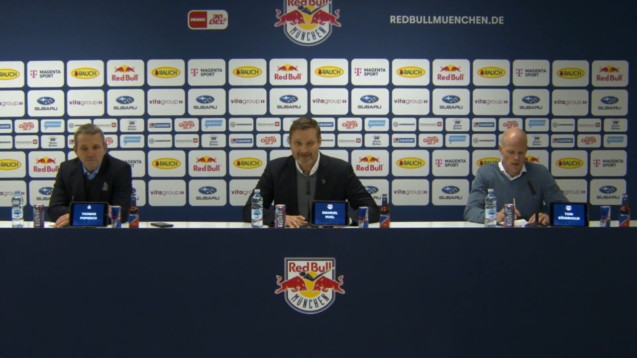 Pressekonferenz: Red Bull München vs. Pinguins Bremerhaven (01.12.2023)