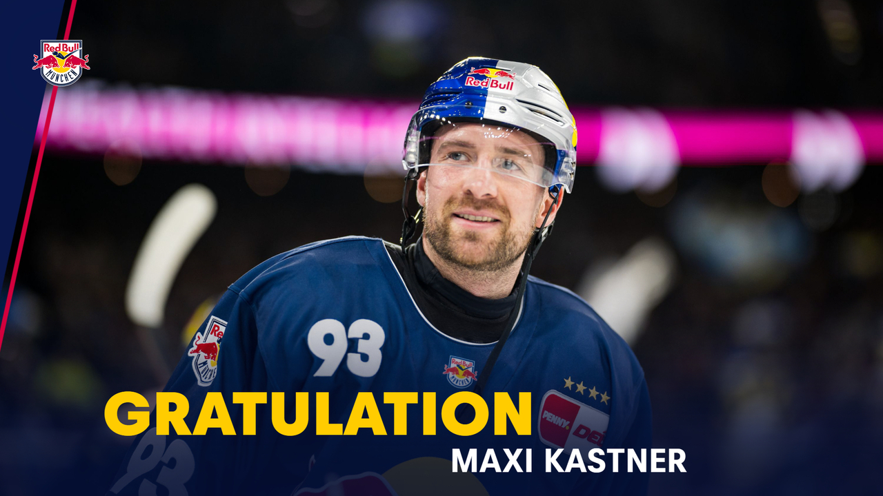 Gratulation Maxi Kastner | DEL-Spiele-Clubrekord für den EHC Red Bull München