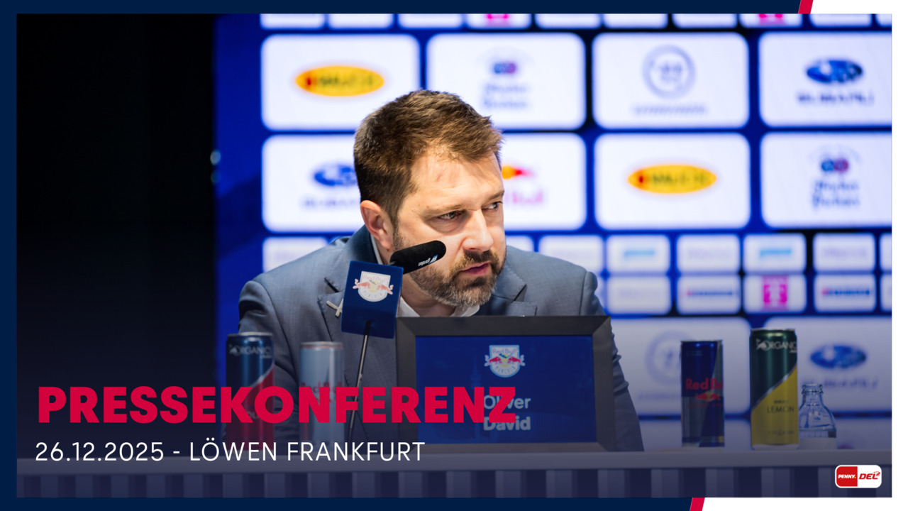 Pressekonferenz: EHC Red Bull München vs. Löwen Frankfurt (26.12.2025)