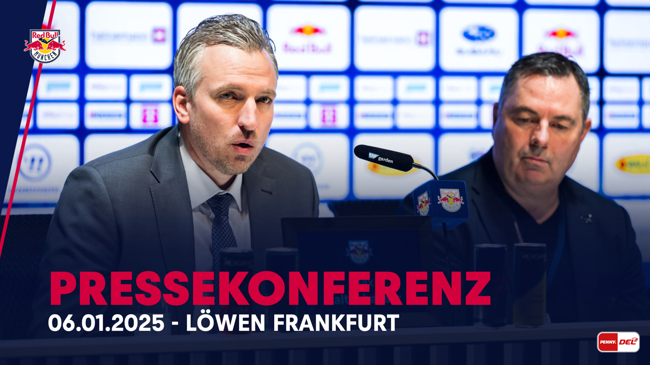 Pressekonferenz: EHC Red Bull München vs. Löwen Frankfurt (06.01.2025)