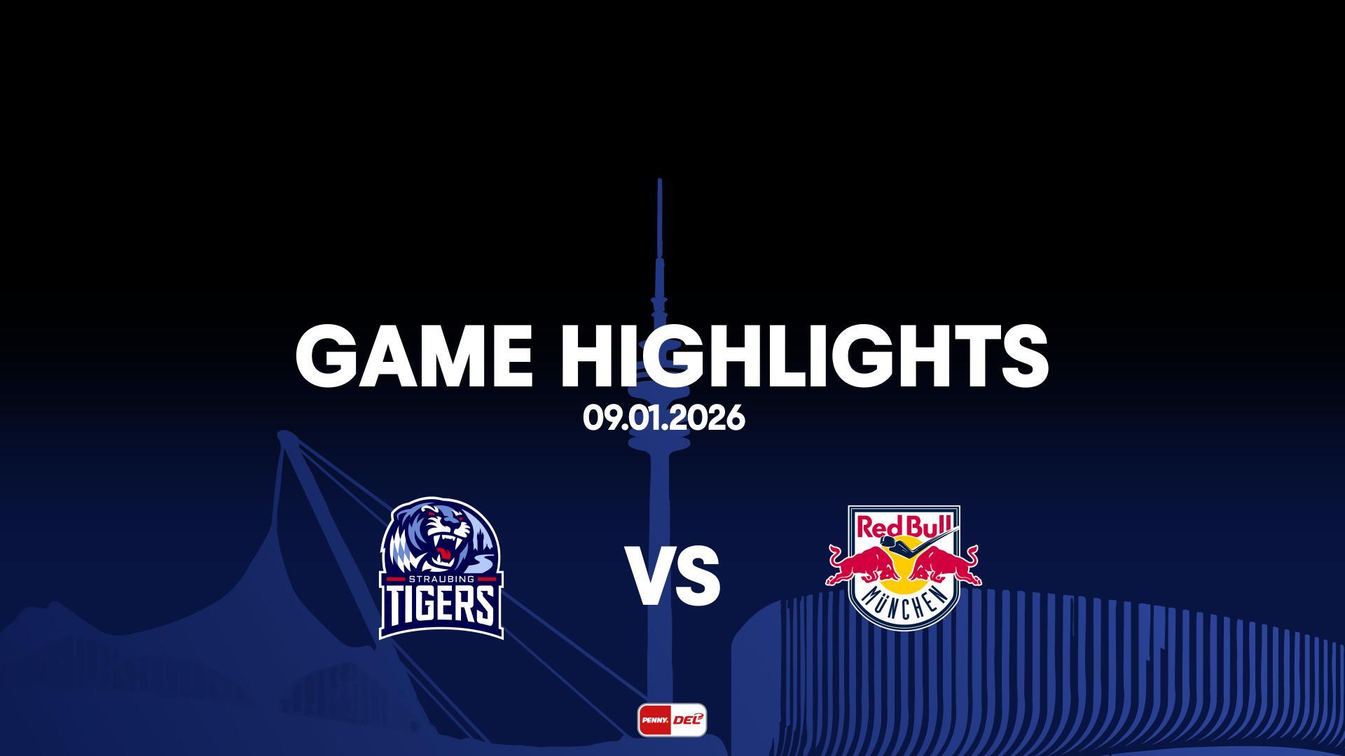 Highlights: Straubing Tigers vs. EHC Red Bull München (9.1.2026)