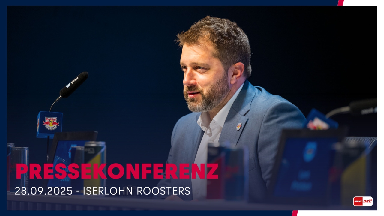 Pressekonferenz: EHC Red Bull München vs. Iserlohn Roosters (28.09.2025)