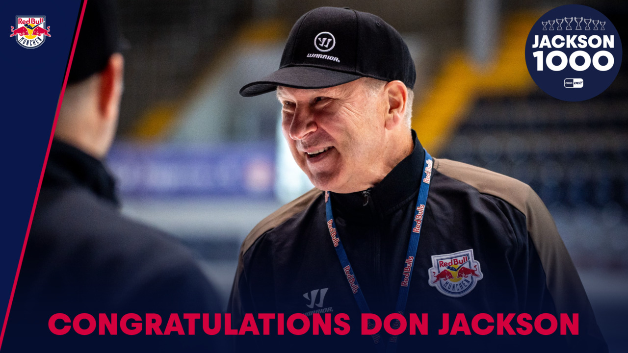 Grüße an Don Jackson zum 1000. Spiel als Coach in der PENNY DEL