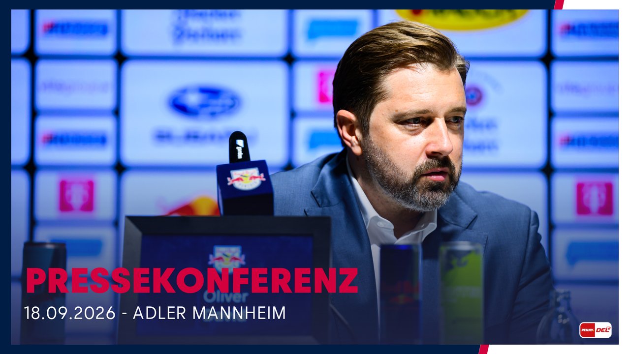 Pressekonferenz: EHC Red Bull München vs. Adler Mannheim (18.09.2026) 