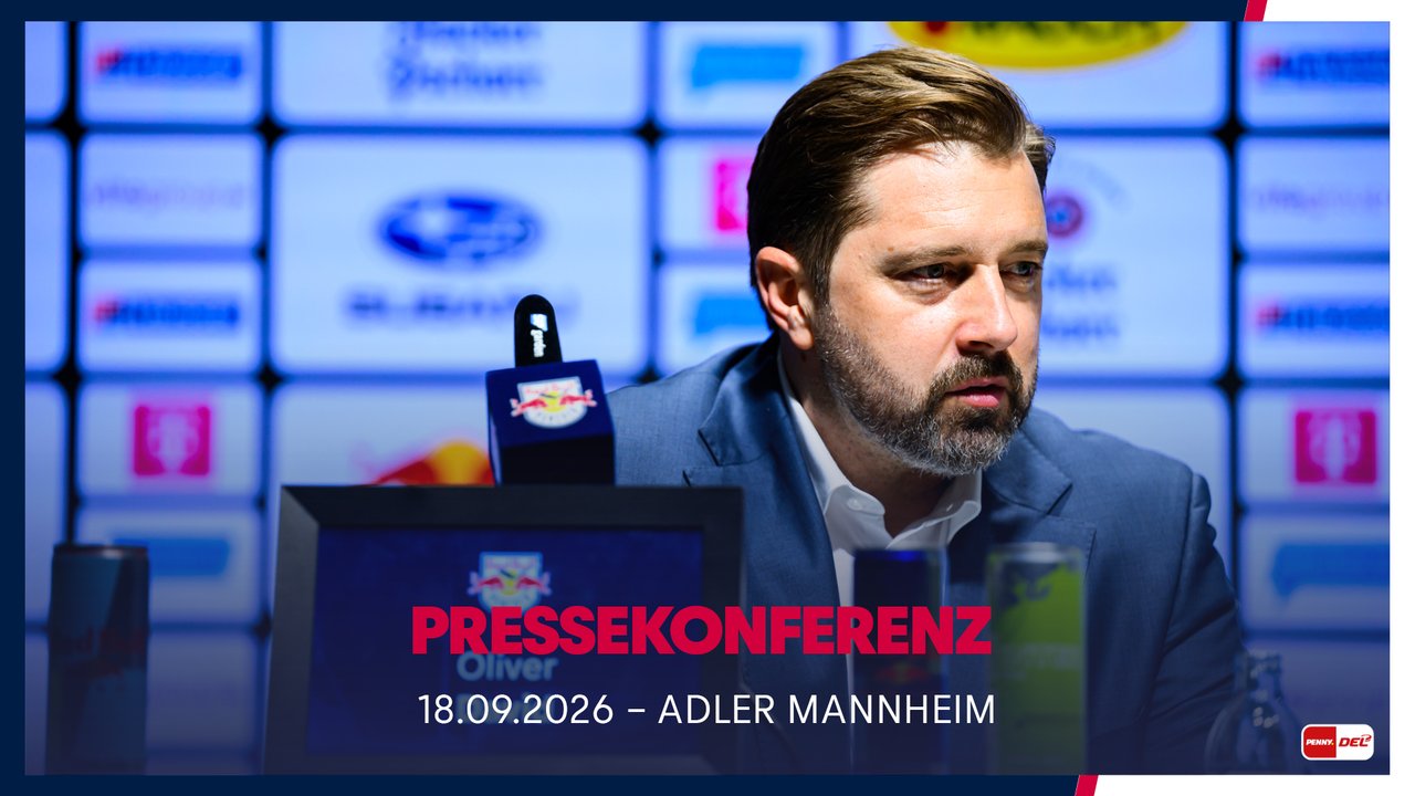 Pressekonferenz: EHC Red Bull München vs. Adler Mannheim (18.09.2026) 