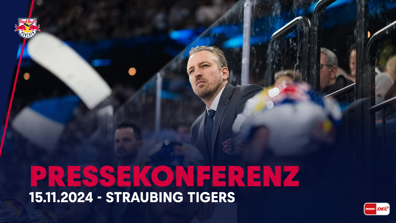 Pressekonferenz: EHC Red Bull München vs. Straubing Tigers (15.11.2024)