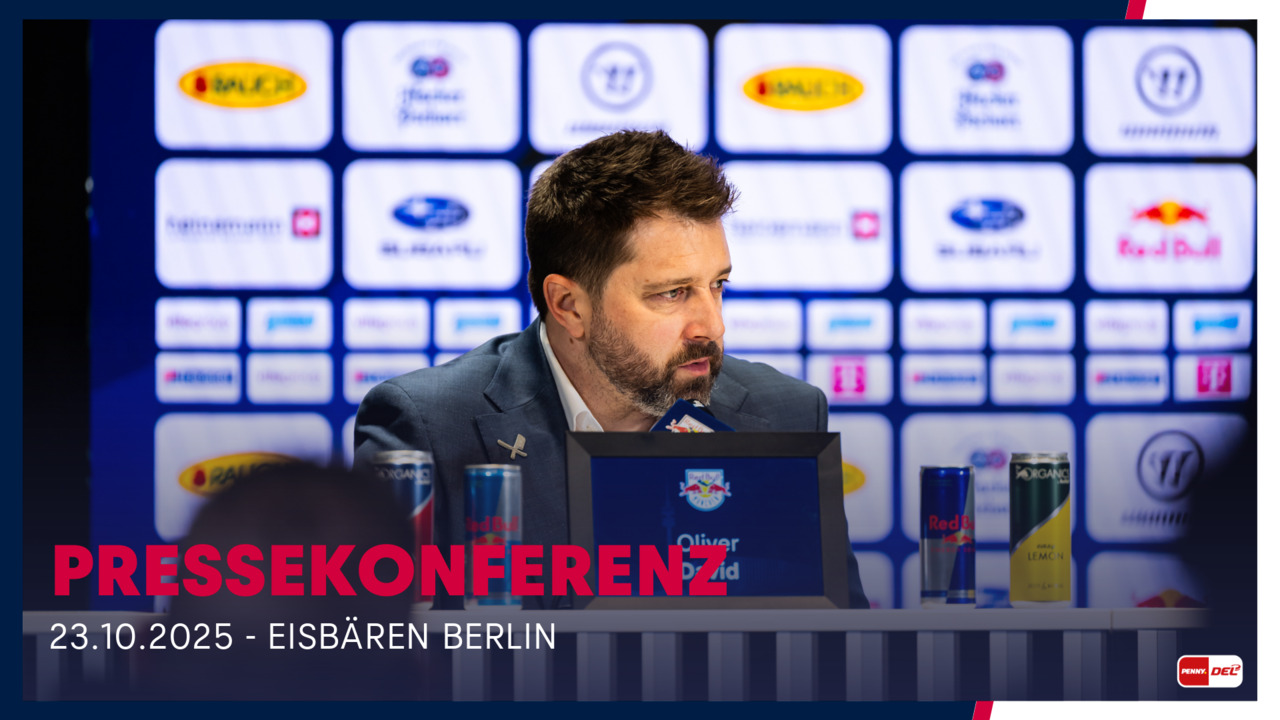 Pressekonferenz: EHC Red Bull München vs. Eisbären Berlin (23.10.2025)