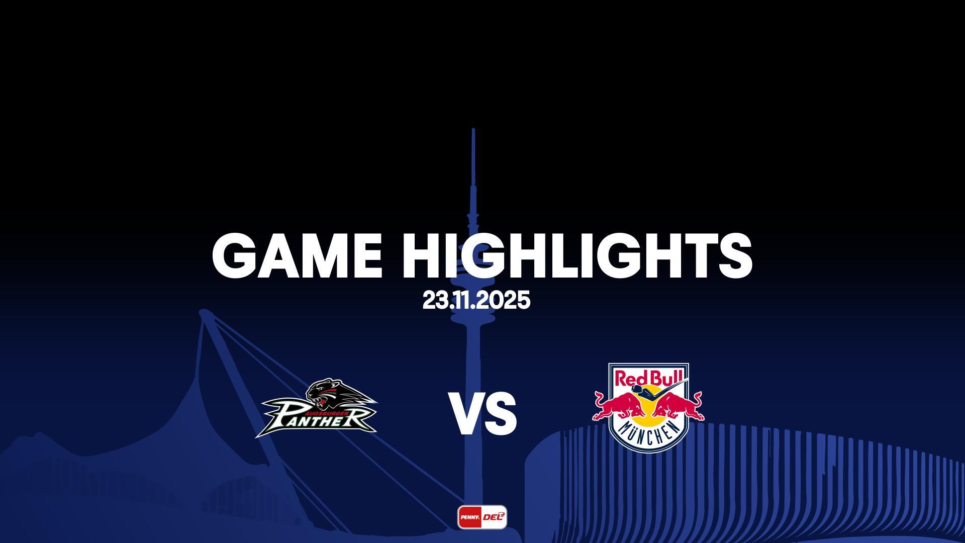 Highlights: Augsburger Panther vs. EHC Red Bull München (23.11.2025)